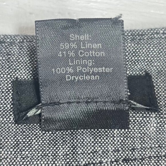 Ann Taylor Pencil Skirt Linen Womens Size 4 Gray Lined Business Professional - Picture 9 of 9